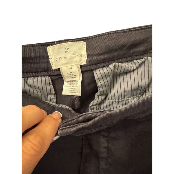NWT Nordstrom Caslon gray pants size 14w - Picture 2 of 4